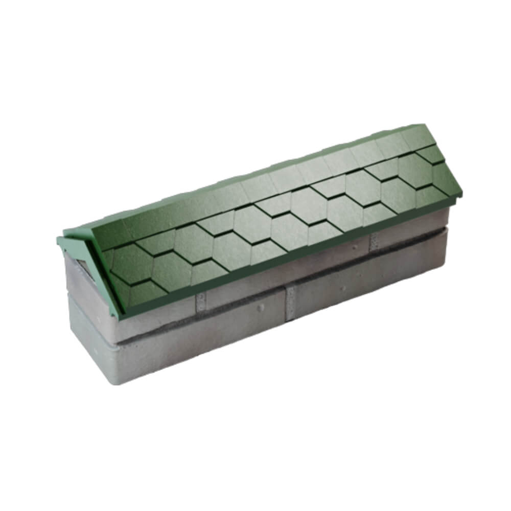 Парапет Zking Эверест Зеленый с посадкой на 0.5 кирпича (130мм) в Нижнекамске фото