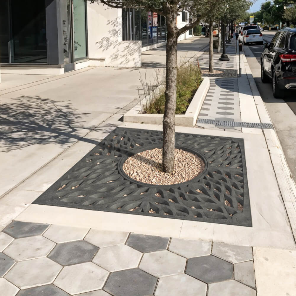 Приствольная решетка для дерева ZKING CRUST 2х2м Черная в Нижнекамске фото