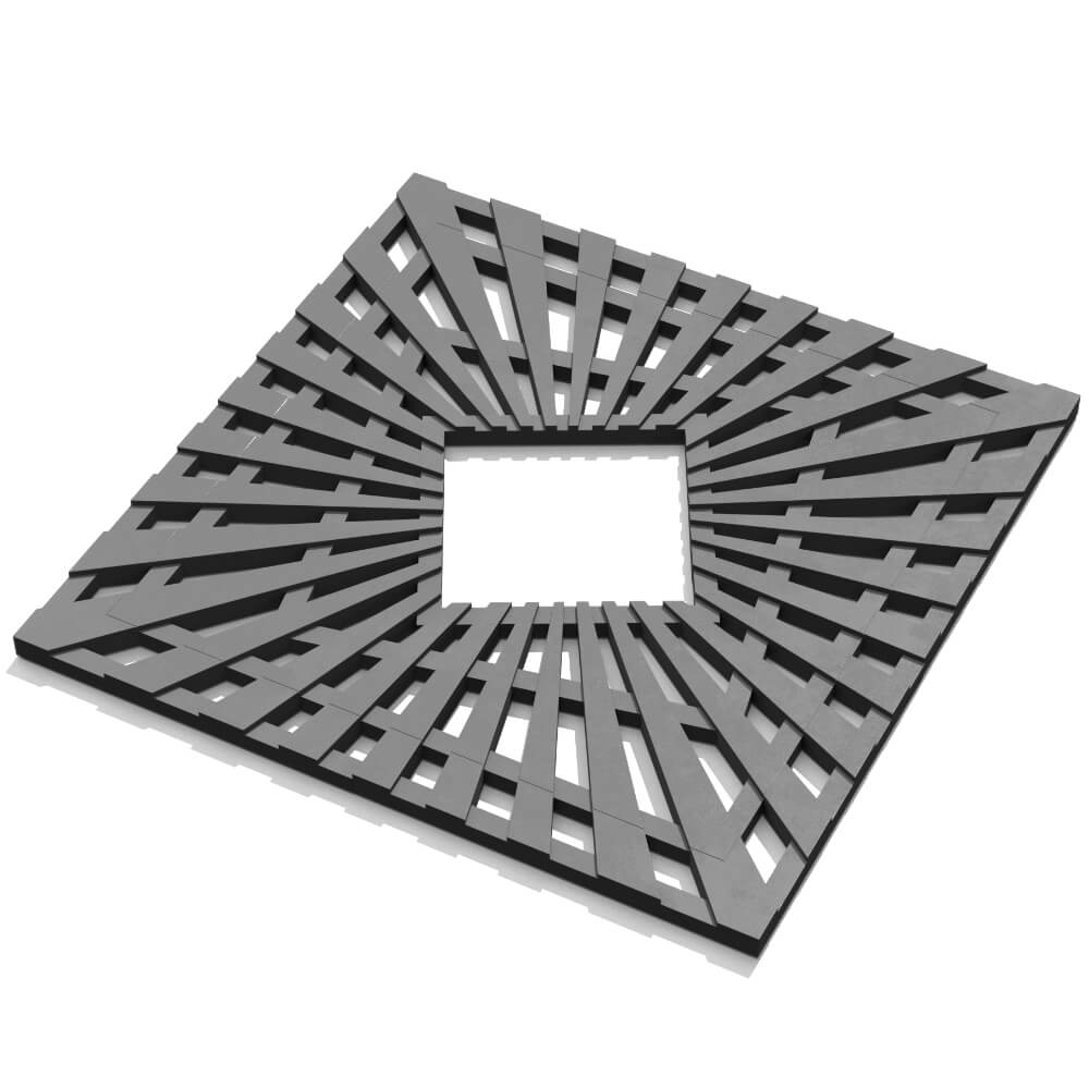 Приствольная решетка для дерева ZKING ATMOSPHERE 1.2х1.2м Серая в Нижнекамске фото