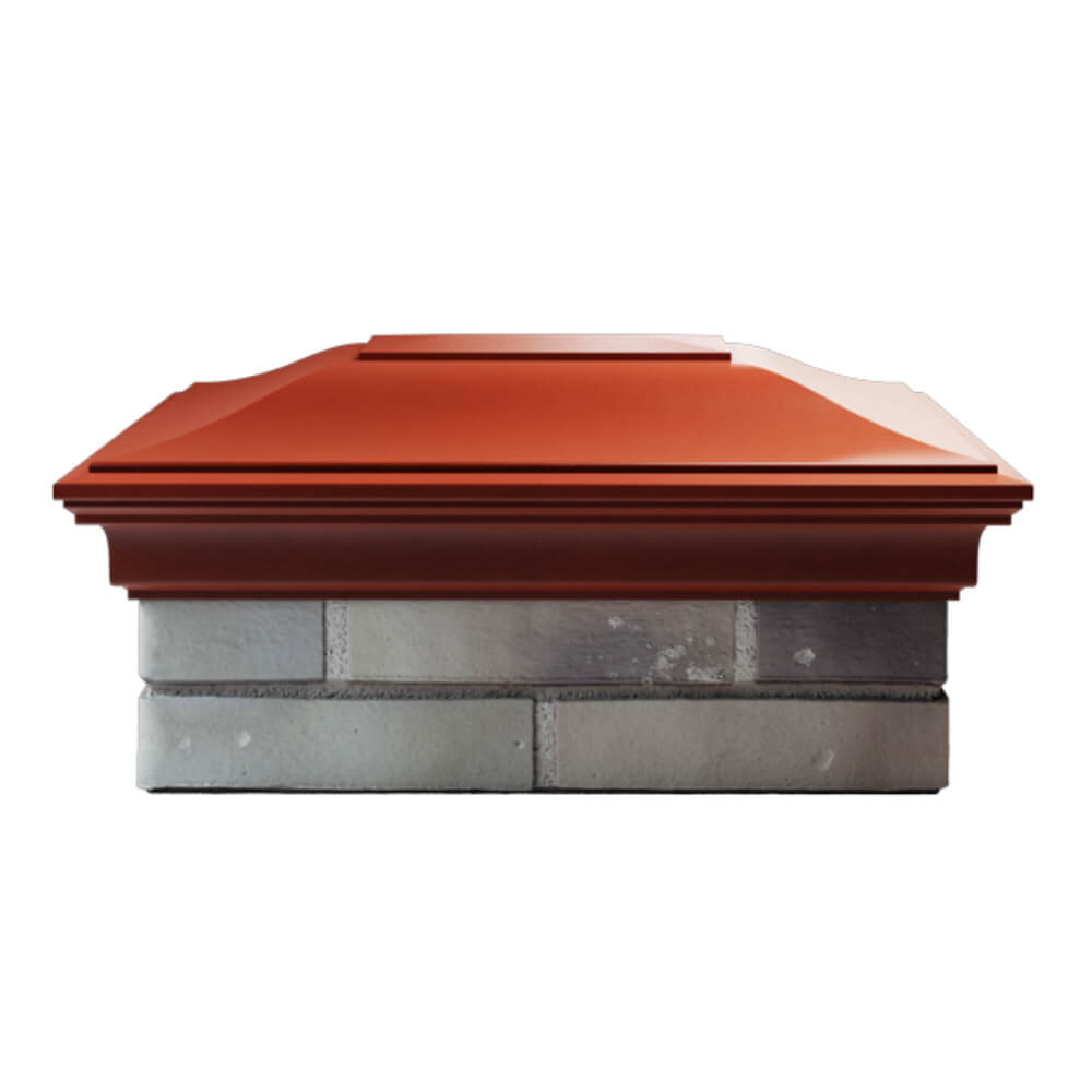 Колпак Zking Монблан Красный на столб 2х1.5 кирпича (515х385мм) в Нижнекамске фото