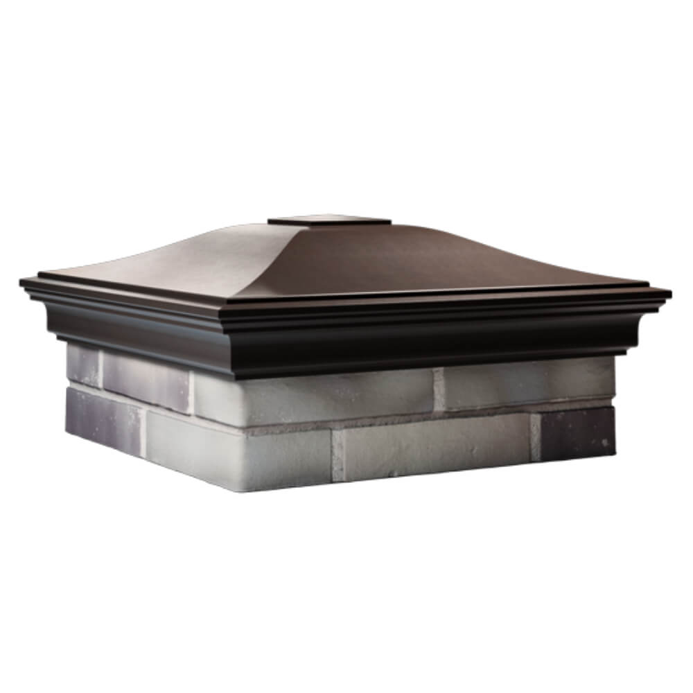 Колпак Zking Монблан Коричневый на столб 2х2 кирпича (515х515мм) в Нижнекамске фото