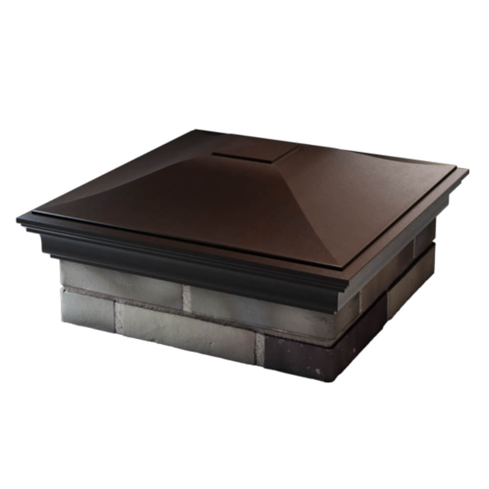 Колпак Zking Монблан Коричневый на столб 2х2 кирпича (515х515мм) в Нижнекамске фото