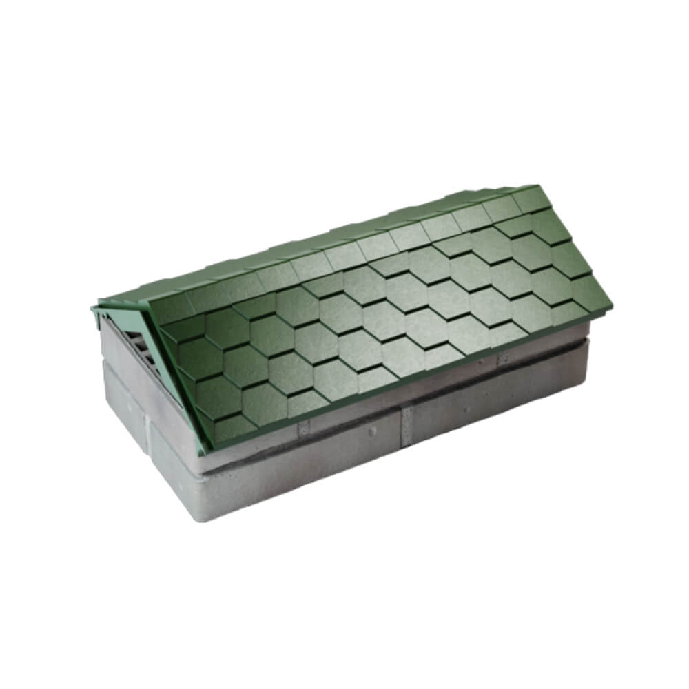 Парапет Zking Эверест Зеленый с посадкой на 1 кирпич (200/225/255мм) в Нижнекамске фото