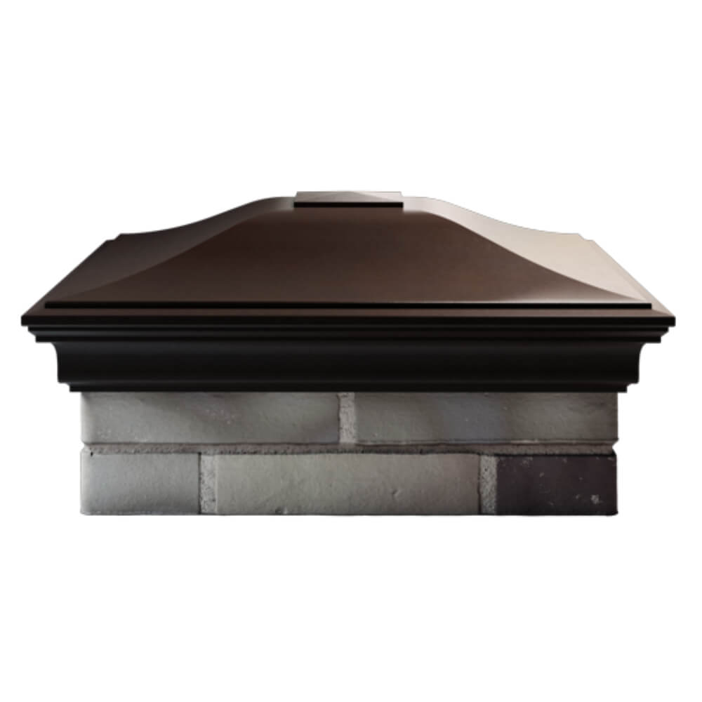 Колпак Zking Монблан Коричневый на столб 2х2 кирпича (515х515мм) в Нижнекамске фото