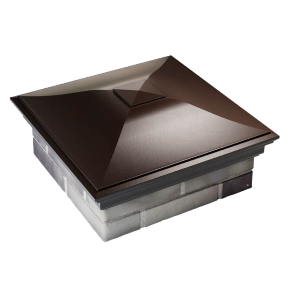 Колпак Zking Монблан Коричневый на столб 2х2 кирпича (515х515мм) Нижнекамск фото